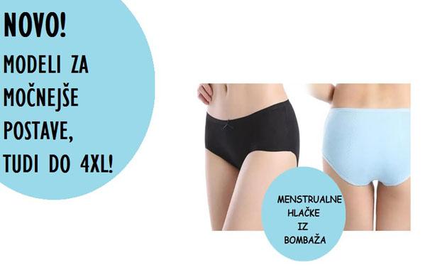 BOMBAŽNE MENSTRUALNE HLAČKE.
